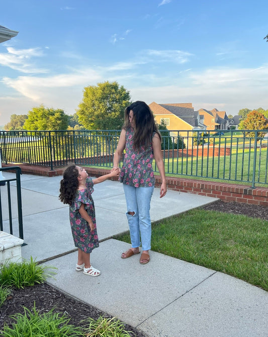 Women Top & Girl Dress