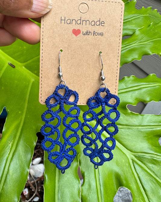 Ripple Tatting Earring