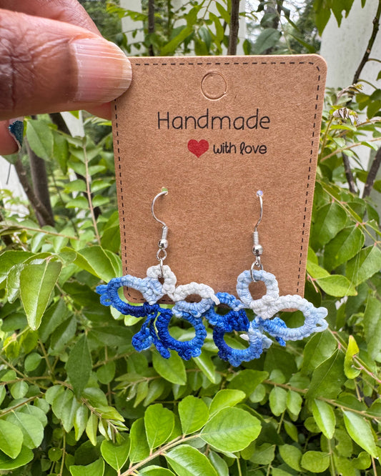 Butterfly Tatting Earring